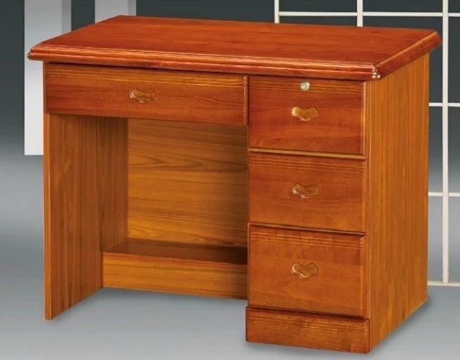 F261-1 柚木色3.2尺辦公桌