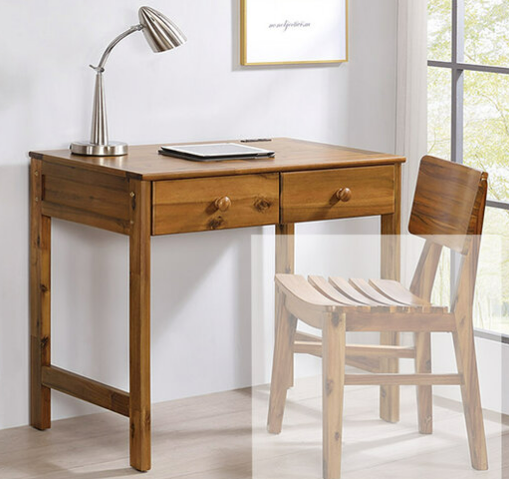 F263-1 相思木全實木3.5尺書桌 ⊙附插座 腳DIY