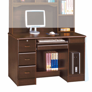 F272-2 603胡桃色4尺電腦書桌 下座