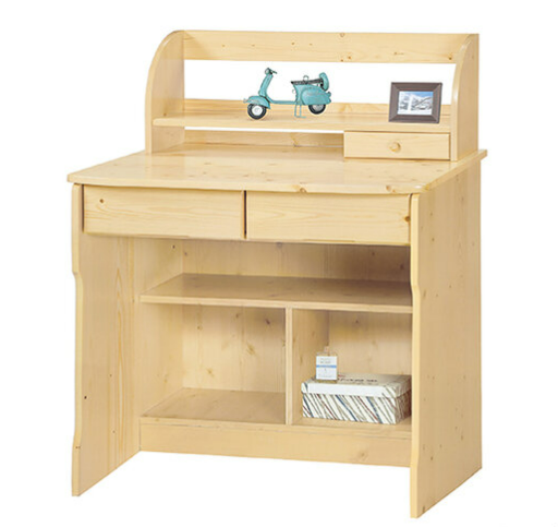 F263-2 松木色3尺書桌 全組 實木