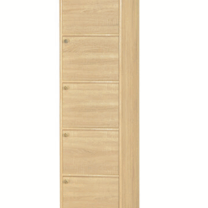 F258-6 梧桐色耐磨皮5門收納櫃