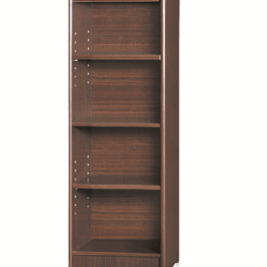 F257-6 胡桃色4格開放書櫃