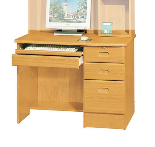 F249-11 209#赤陽色3.5尺電腦桌 下座