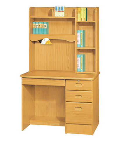 F249-12 207#赤陽色3.5尺書桌 全組