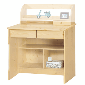 F263-3 松木色書桌下桌 半實木