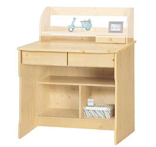 F263-3 松木色書桌下桌 半實木