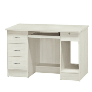 F265-3 458#雪松4尺書桌 正面浮雕皮