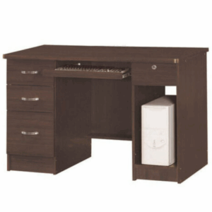 F265-4 456-1#胡桃色4尺書桌  鍵盤鋼珠軌道