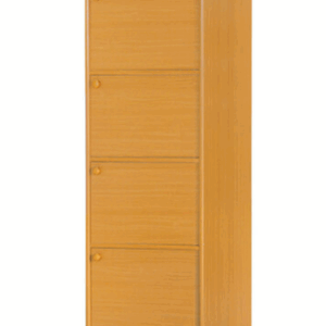 F258-8 赤陽色耐磨皮4門收納櫃