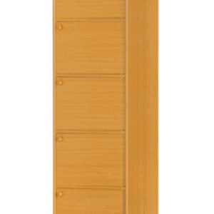 F258-9 赤陽色耐磨皮5門收納櫃