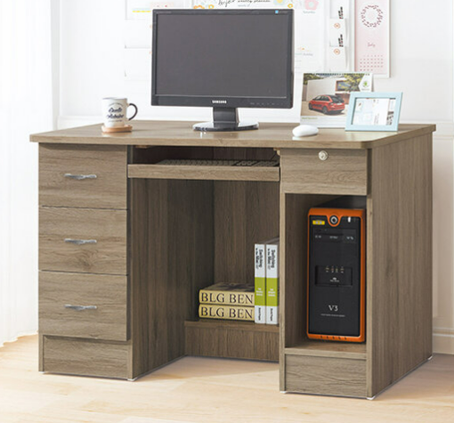 F265-5 8418#灰橡4尺電腦桌