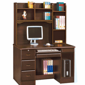 F272-1 603胡桃色4尺電腦書桌 全組