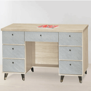 F262-6 年輪4尺鐵腳書桌