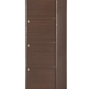 F258-11胡桃色耐磨皮4門收納櫃