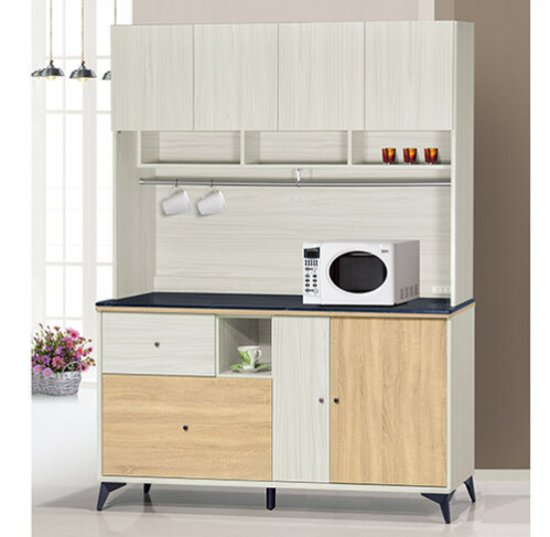 F292-1 路易士白雪松5尺餐櫃 全組上+下 12MM白岩板