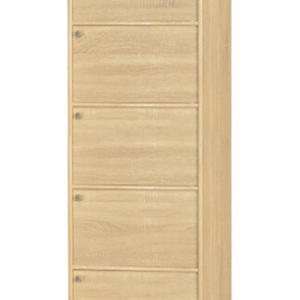 F259-9 梧桐色耐磨皮5門收納櫃