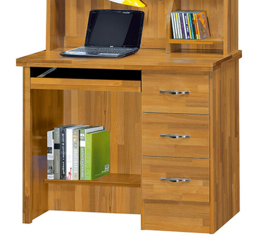 F273-4 集成柚木3尺電腦桌 下座