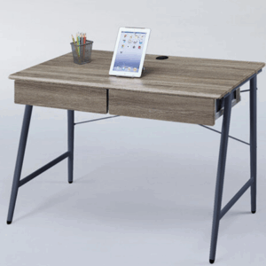 F279-5 灰橡浮雕皮電腦工作桌