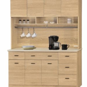 F297-1 北原5尺收納櫃 全組上+下 12MM白岩板