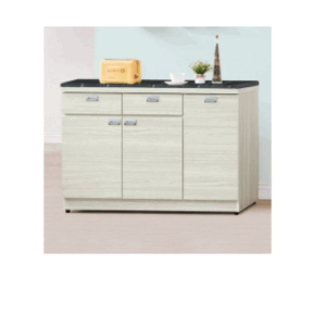 F299-1 和風雪松4尺收納櫃 下座 12MM白岩板