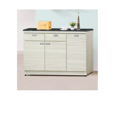 F299-1 和風雪松4尺收納櫃 下座 12MM白岩板