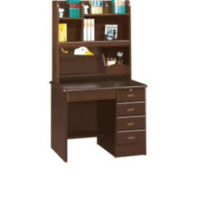 F272-7 606胡桃色3尺書桌(全組+鴨頭燈)