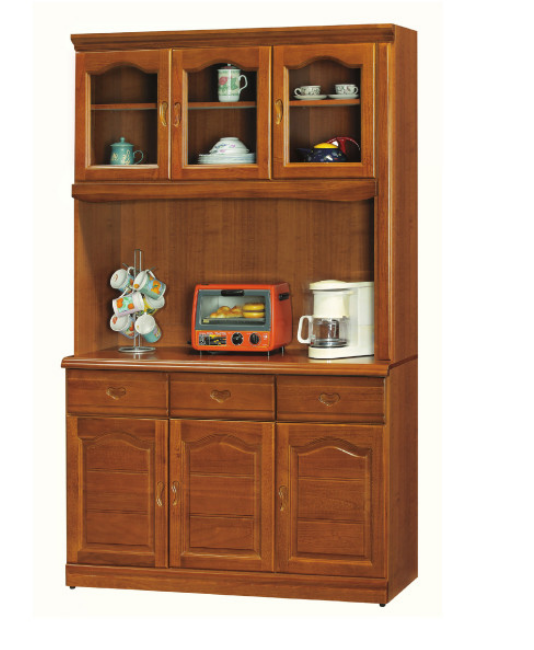 F287-5 樟木色4尺收納櫃 全組