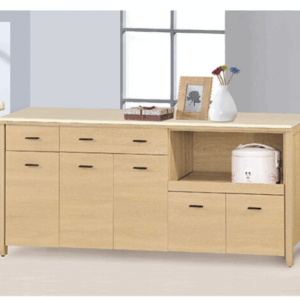 F296-3北原6尺拉盤收納櫃 下座 12MM白岩板