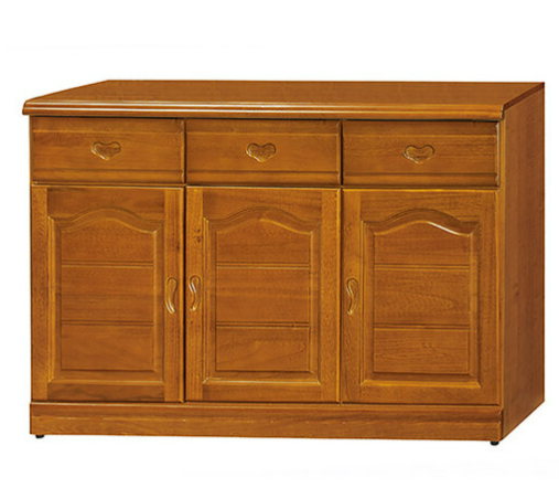 F287-6 樟木色4尺收納櫃 下座