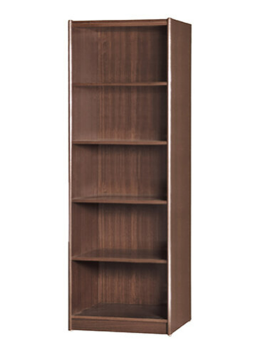 F257-14 胡桃色5格開放書櫃