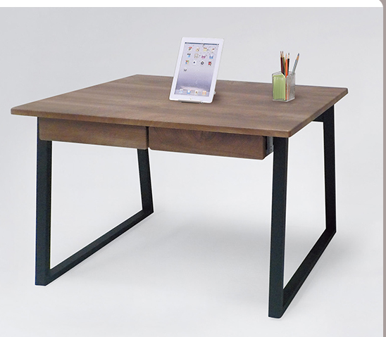 F279-8 日式柚木色4尺雙抽書桌