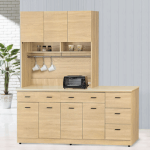 F296-5 北原6尺收納櫃 全組 12MM白岩板