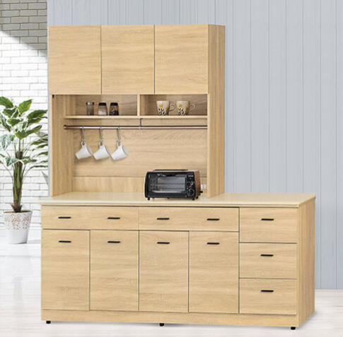 F296-5 北原6尺收納櫃 全組 12MM白岩板