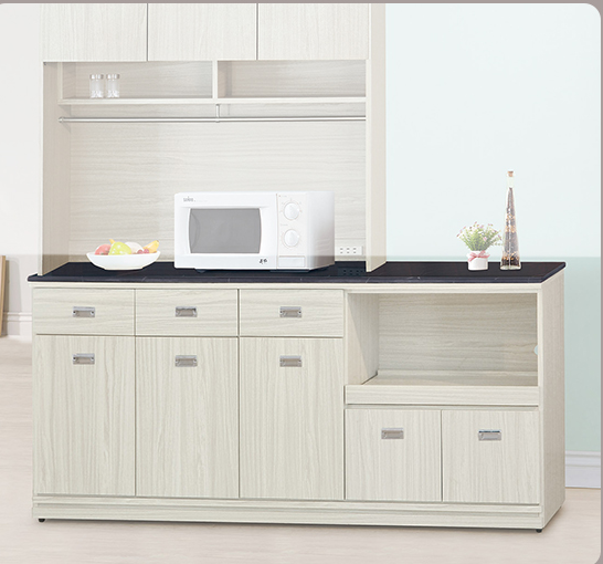 F301-3 雪松6尺拉盤收納櫃 下座 12MM白岩板