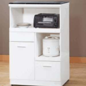 F306-2 條紋白2.7尺拉盤收納櫃 白岩板