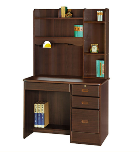 F272-9 609胡桃色3.5尺書桌 整組