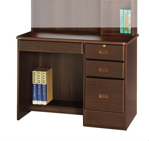 F272-10 609胡桃色3.5尺書桌下座