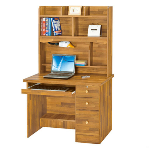 F273-9 201#集成柚木3.5尺電腦桌 全組