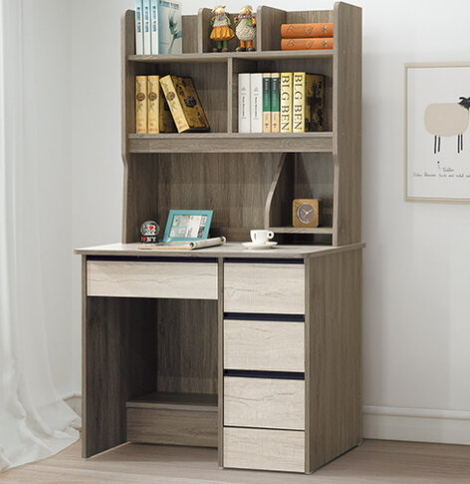 F274-11 452#雪松灰3尺書桌 全組/無燈/美背