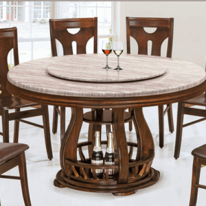 F335-1 凱悅紅圓餐桌 含石面