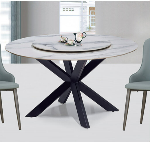 F336-1 卡拉白圓餐桌 含岩板