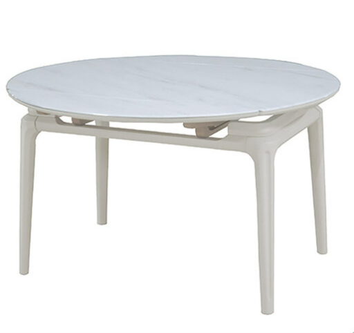 F338-1 洛奇實木座奶油白桌 腳DIY