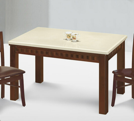 F330-2 F-1385#淺胡桃色4.3尺石面餐桌 腳DIY