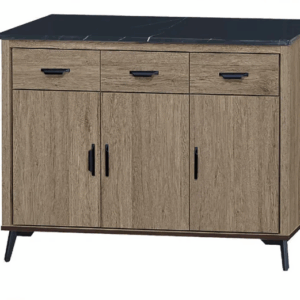 F309-5 B631灰橡4尺收納櫃 12MM白岩板