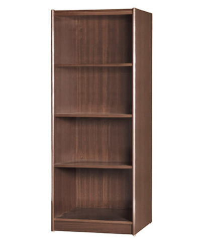 F257-18 胡桃色4格開放書櫃