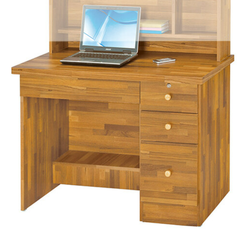 F273-12 201#集成柚木3.5尺書桌 下座