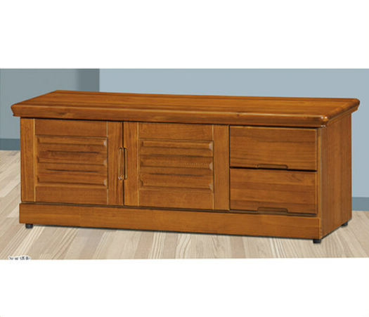 F318-4 樟木色4尺坐鞋櫃