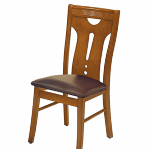 F340-9 柚木色餐椅 皮墊