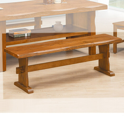 F329-5 松木鋼絲紋長椅 DIY