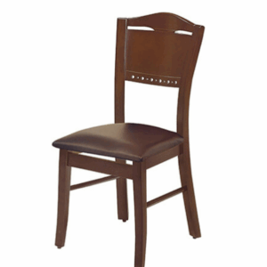 F340-16 新法式淺胡桃色餐椅 皮墊